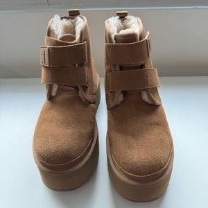 UGG Tan Platform Boots